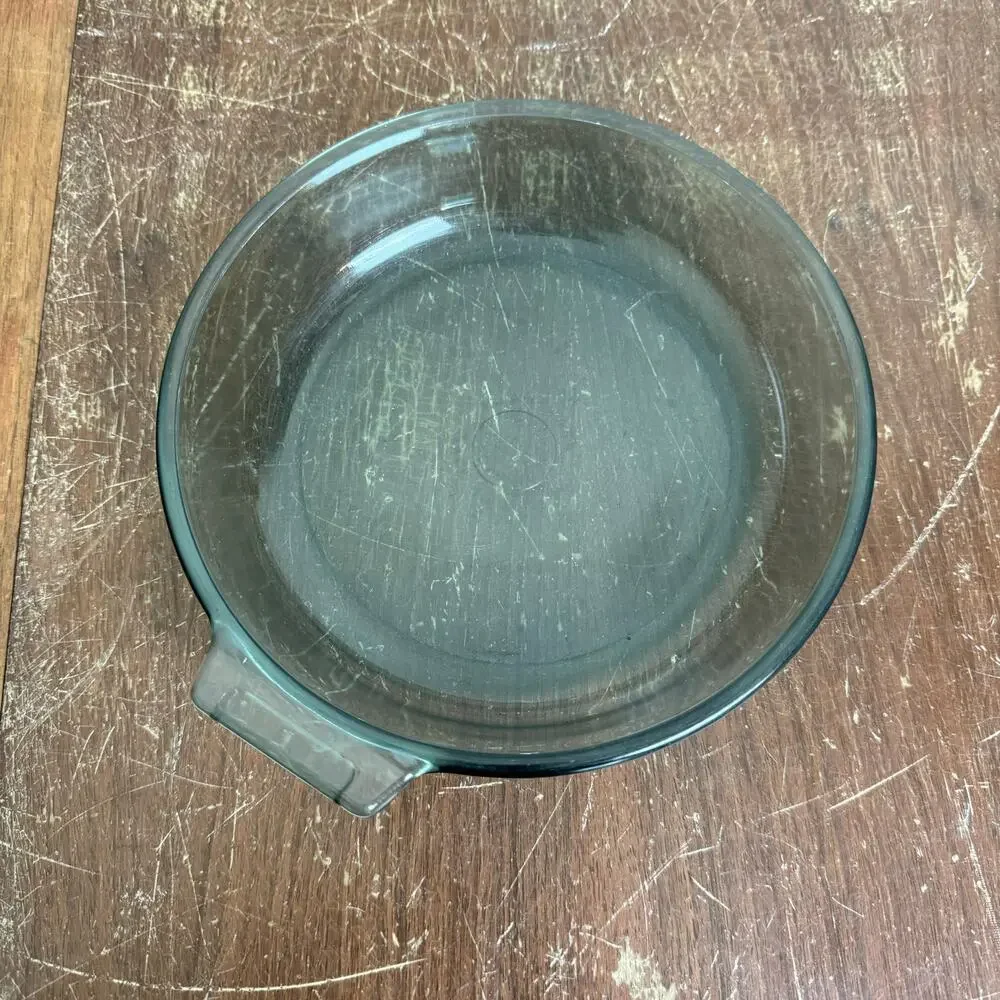 Vintage 1940s Flameware E-H 817-E Blue Tint Pan Skillet Bowl USA